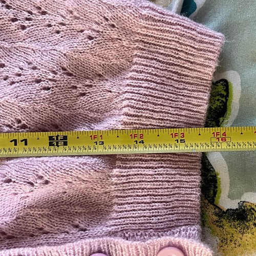 Cardigan donna Princess Polly Pointelle Lyric maglione cropped scollo a V taglia S/M - Foto 7 di 7