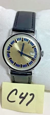 1975 Men’s Timex Mercury 33MM Mechanical Date Watch 1655222575 Serviced New Band