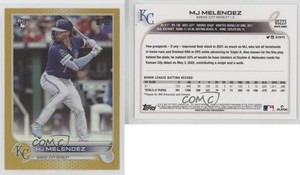 2022 Topps Update Gold Foil MJ Melendez #US223 Rookie RC