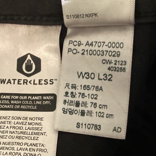 Pantalones cargo holgados Levis 94 30x32 para hombre negros tiro medio dobladillo ajustable NUEVOS NUEVOS CON ETIQUETAS - Imagen 16 de 21