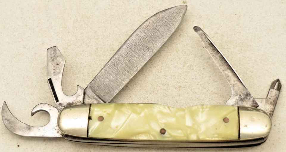 Vintage IMPERIAL USA Official BSA Scout Knife - Scarce Five-Blade Version - Image 3 of 4