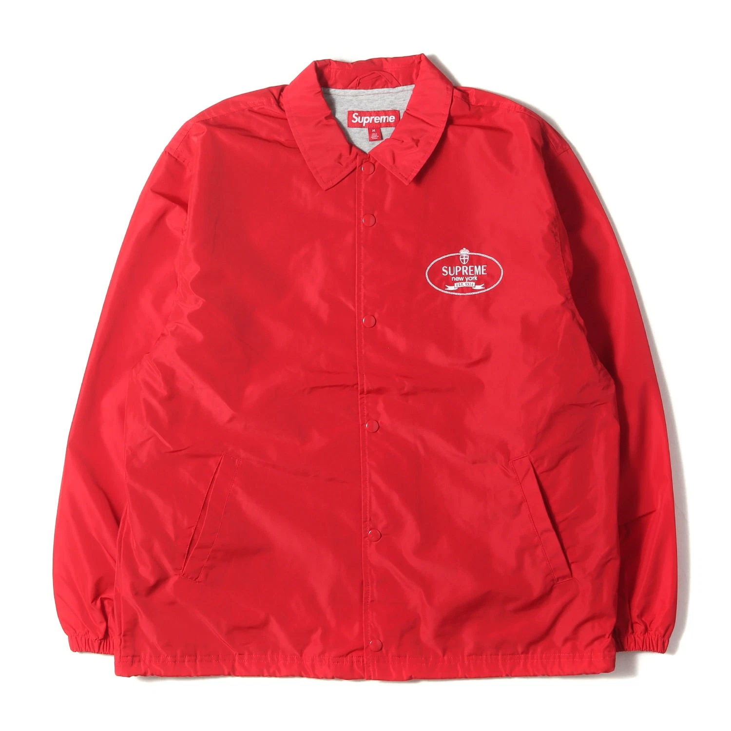 Veste Supreme Crest Coaches M rouge polyester coton automne hiver 2024