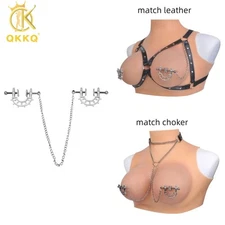 QKKQ Breast Nipple Clamps Clit Clip SM Bondage Sex-toys for Women