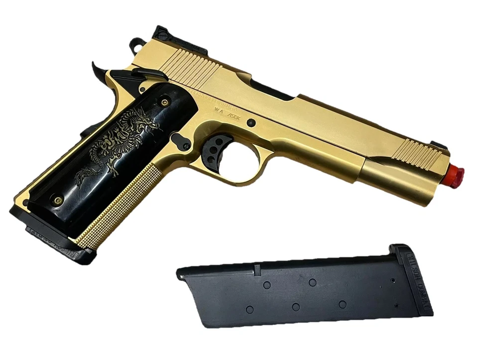 Western Arms Airsoft Wilson Arms 1911 镀金金色 V12 限量版 — 第 3/4 张图片