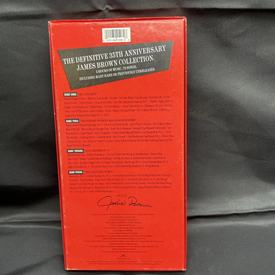 James Brown “Star Time” 4CD Box Set 35th Anniversary 64 PG Book 1991 Polydor EXC - Image 2 of 4