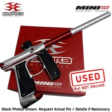 CLEARANCE Empire Mini GS Electronic Paintball Gun .68 Caliber Full Auto Sil Red