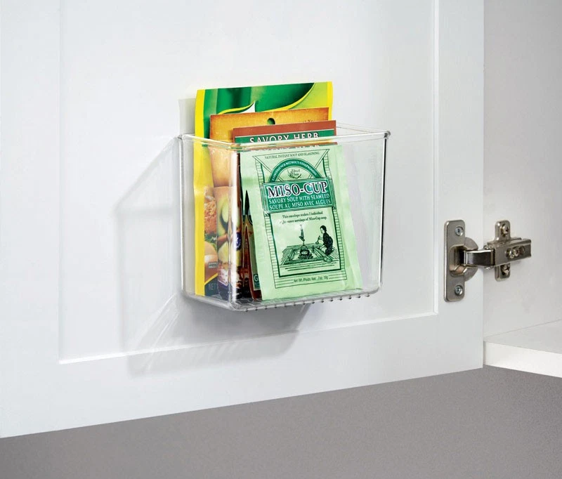 iDesign Affixx Clear Cabinet Organizer 5 in. H X 3 in. W X 5.88 in. D - Image 2 of 3