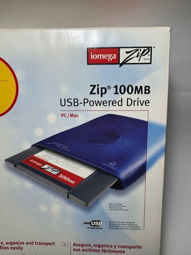 Brand New Open Box Iomega 100MB USB-Powered Drive Zip PC Mac Mint Genuine - Photo 2/15