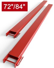 1 Pair 72"/84" Steel Pallet Fork Extensions 4.5"Width Pallet Forklift Extensions
