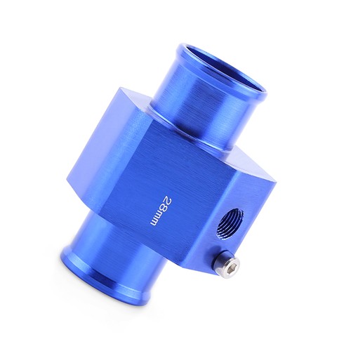 Metal Water Temp Joint Pipe Hose Temperature Sensor Adapter Blue 28mm GD - Picture 19 of 22