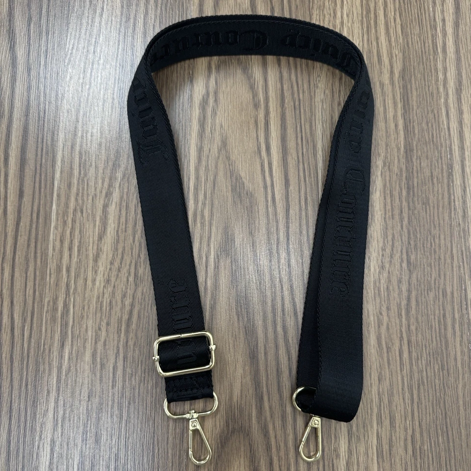 Bolso de Mano Juicy Couture Accesorio Correa Negro Con Herrajes Tono Dorado Ajustable Foto 3 de 4