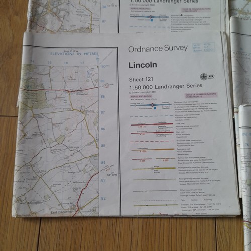 Bundle Ordnance Survey 1:50000 Landranger Series Sheet Maps X9 - Picture 4 of 12