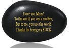 I Love you Mom! Gift Rock in Pink Gift Box Birthday Xmas Present Mum Mother -New