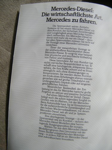 Mercedes-Benz W123, Verkaufsprospekt ! - Bild 3 von 4