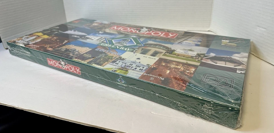Monopoly Green Bay Edition Wisconsin SELLADO (Parker Brothers 2000) Foto 4 de 4