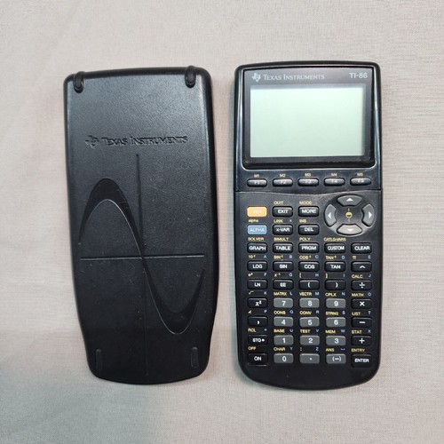 Texas Instruments TI-86 Graphing Calculator With Cover FOR PARTS Won’t Turn On. - Picture 1 of 5