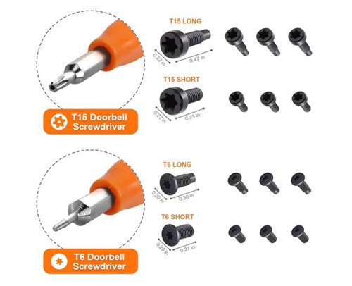ring doorbell replacement security screws and screwdriver kit ring doorbell pro - Picture 3 of 7