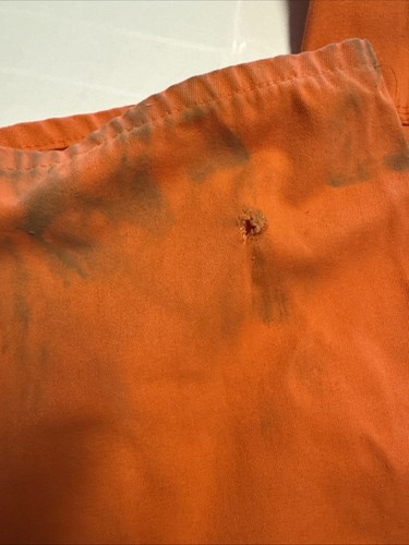 Orange GEFÄNGNIS JUMPSUIT Bob Barker Marke Insasse Halloween Kostüm Gr. 2XL LESEN! - Bild 2 von 3