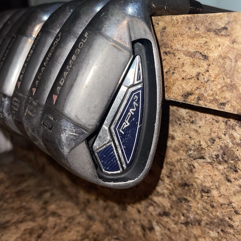 Adams Golf RPM 3 Iron Set 4-PW+GW 8 Clubs Steel Uni-Flex RH Men’s - Image 2 of 4
