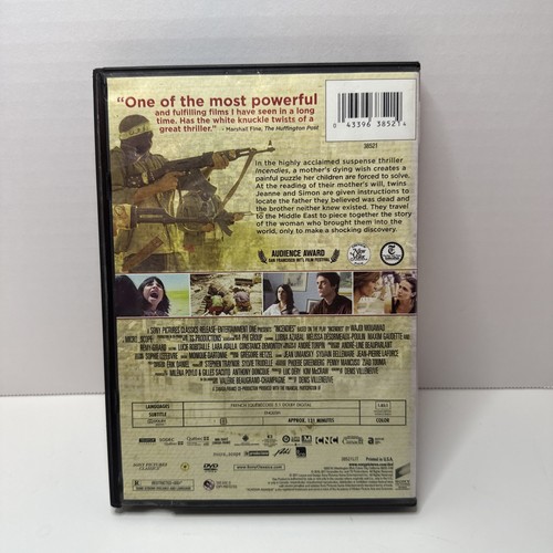 DVD - INCENDIES - 2010 Suspense, Mystère, Drame (français avec sous-titres anglais) - Photo 2/3