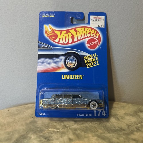 Hot Wheels Limozeen Metal Flake Paint #174 MOC 1990 Release Vintage - Picture 2 of 3