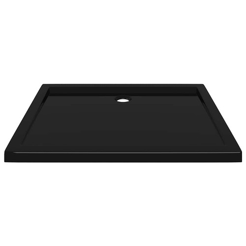 Shower Base ABS Black 80x100 cm Low Threshold Durable Modern Design 8912 - Picture 4 of 8