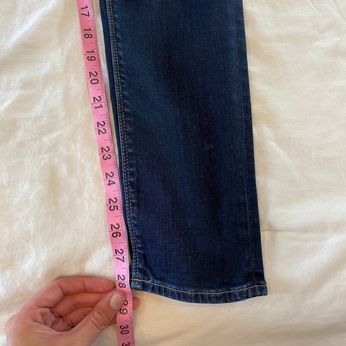Pantalones de mezclilla Lucky Brand Lolita ajustados al tobillo para mujer tiro medio elásticos azules talla 0/25 nuevos con etiquetas - Imagen 4 de 6