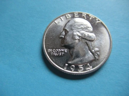 1954-D Silver Washington Quarter BU Gem Uncirculated