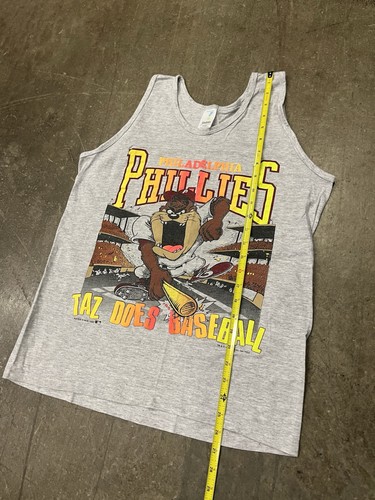 Philadelphia Phillies Shirt Vintage Taz Tank 1990s USA Med. - Picture 4 of 6