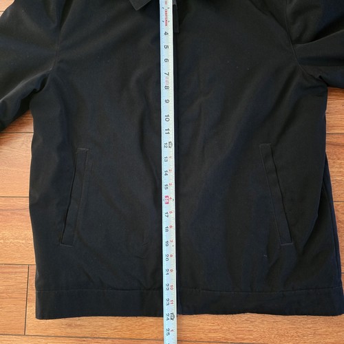 Men's Claiborne Poly Tech Black Zippered Jacket Size Medium - Picture 6 of 9