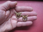 * WW2 SET of 2 small PILOT BADGES made in UK. Czechoslovak Air Force.