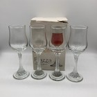Vintage Coloroll Piazza Sherry Drinking Glasses With Spiral Stem - Set Of 4