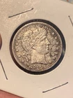 1901 Barber Quarter.  Silver coin full liberty