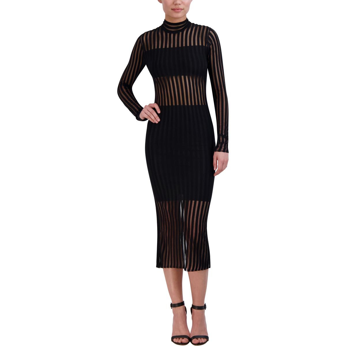 Женское прозрачное миди-платье BCBGMAXAZRIA Illusion BHFO 9003