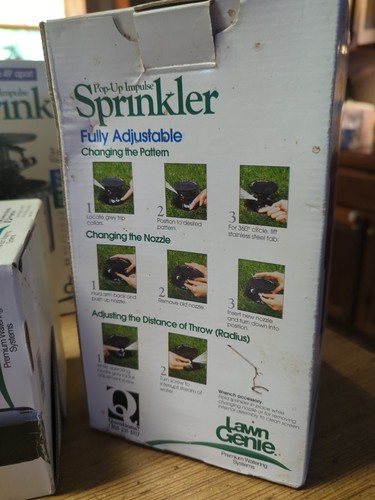VINTAGE NOS Lawn Genie Model OCR3 Large Area Pop -Up Impulse Sprinkler 38'-49' - Picture 6 of 8