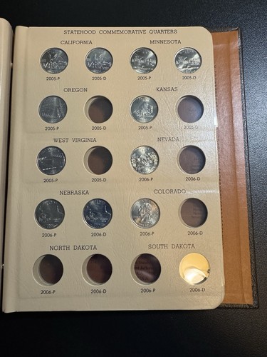 washington quarters statehood commemorative Book Set 1999-2008 Coins 25 Cent - Picture 10 of 14