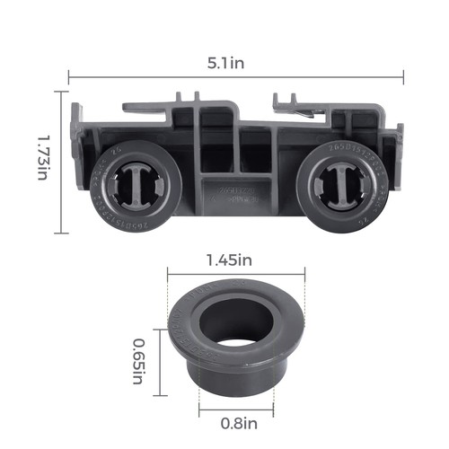4er-Pack WD28X27241 Geschirrspüler Gestell Träger und Rolle Kit Kompatibel GE Geschirrwa... - Bild 4 von 7