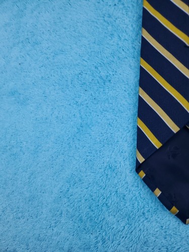 Cravatta uomo Brooks Brothers blu a righe 57,5” x 3,25” 100% seta - Foto 8 di 15