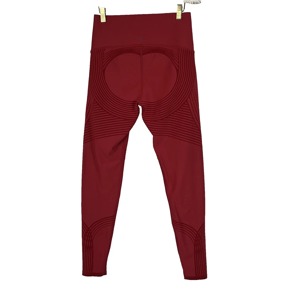 Fanka Leggings Women's Size XL Red Length Body Sculpt Reversible High Waist - Image 2 of 4