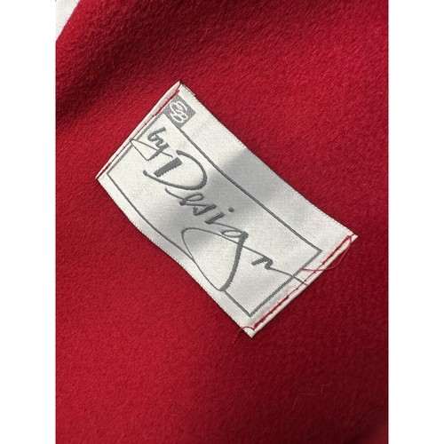 Vintage langer Damenmantel Wolle Übergröße 16 rot Union Made USA zweireihig Luxus - Bild 7 von 9