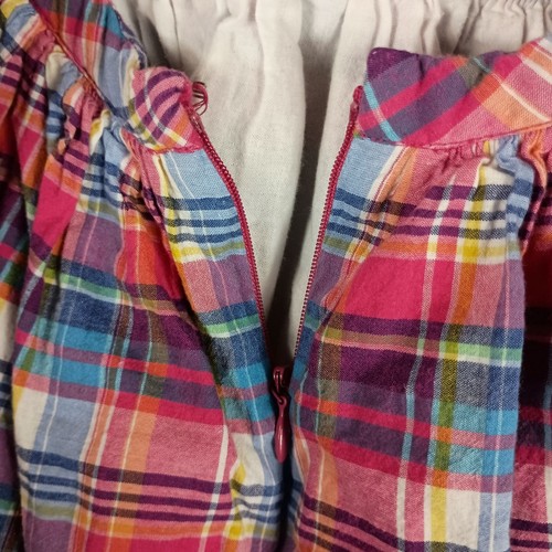 Polo Ralph Lauren Girls Dress 8 Multicolor Plaid Madras Summer Preppy Sleeveless - Picture 9 of 9