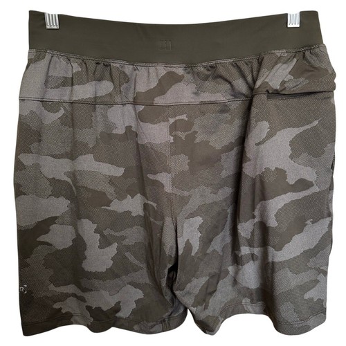 Lululemon The Short 7" Mesh Linerless Activewear Camo Dark Green Size Large - 第 7/13 張圖片