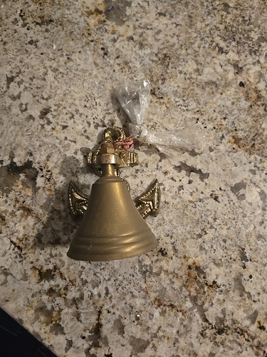 Vintage Retail Store Brass Nautical Ship Bell. Top Of The Door Mount  - Picture 2 of 5