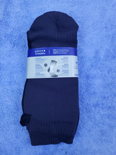 SEALSKINZ Unisex 100% Waterproof Cold Weather Mid Length Socks Black/Grey Size L - Picture 6 of 12