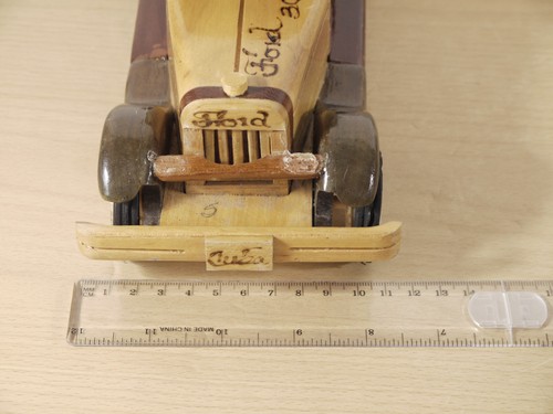 Vintage Wooden Ford 1930's Folk Art 25Lcmx 12Wcm x11Hcm Read Please - Picture 9 of 10