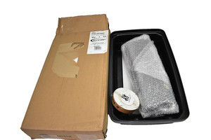 Suncast Commercial Tcnlid01bk Slim Trash Can Double Flip Lid Black