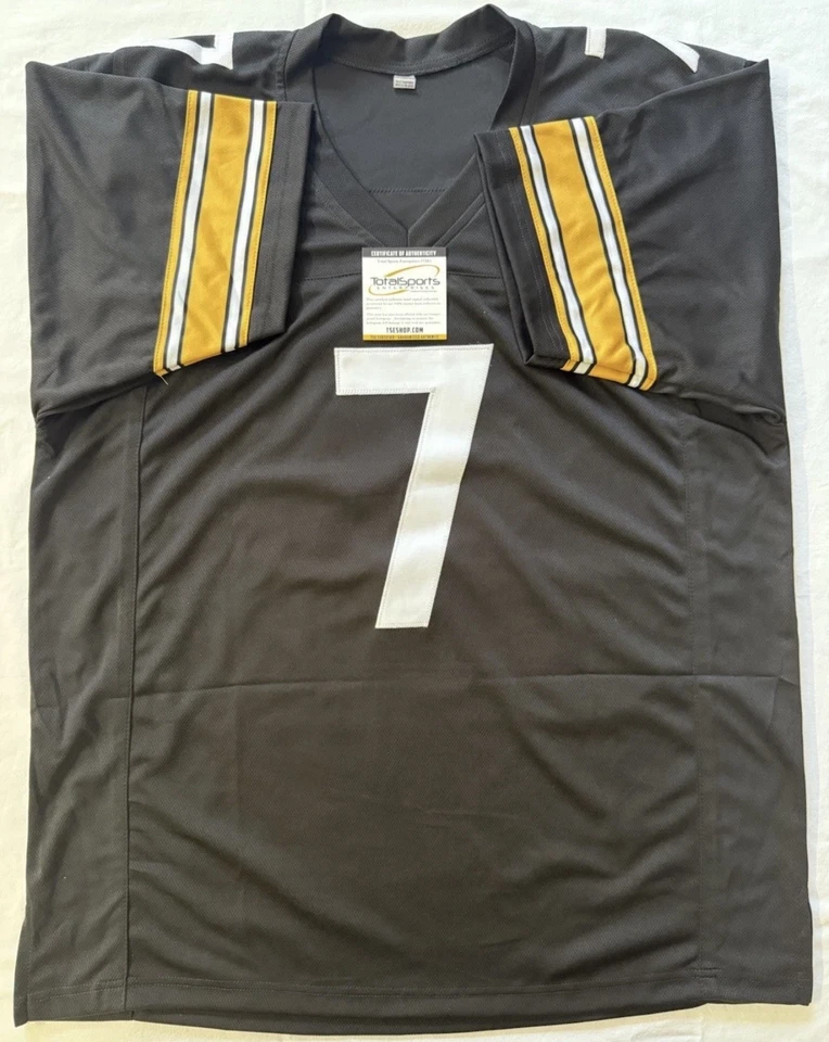 Футболка с автографом Бена Ротлисбергера «Биг Бен» из Pittsburgh Steelers сертификат подлинности TSE - Изображение 3 из 4