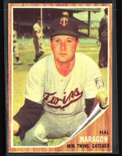 1962 Topps #164a Hal Naragon