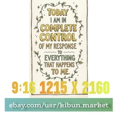 I Am In Control Affirmation + Bonus Digital Phone Wallpaper Image Aesthetic 