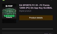 FC/Fifa Points 12,000 Code Global need gone asap open to offers